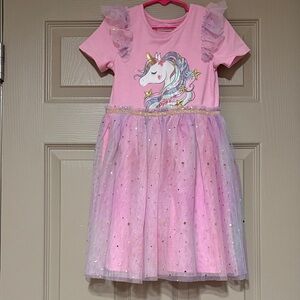 Pink Unicorn Kids Costume Dress